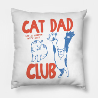 Cat Dad Pillow