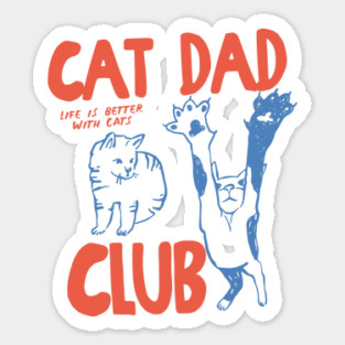 Cat Dad Sticker