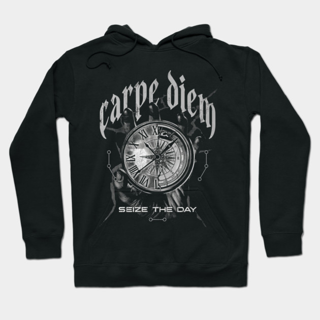 Joe Bartolozzi Carpe Diem Seize The Day Meme Hoodie by fkayedesigns