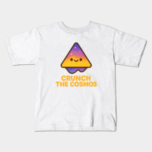 Crunch The Cosmos – Cute Space Nacho Art | Funny Cosmic Snack Tee Kids T-Shirt