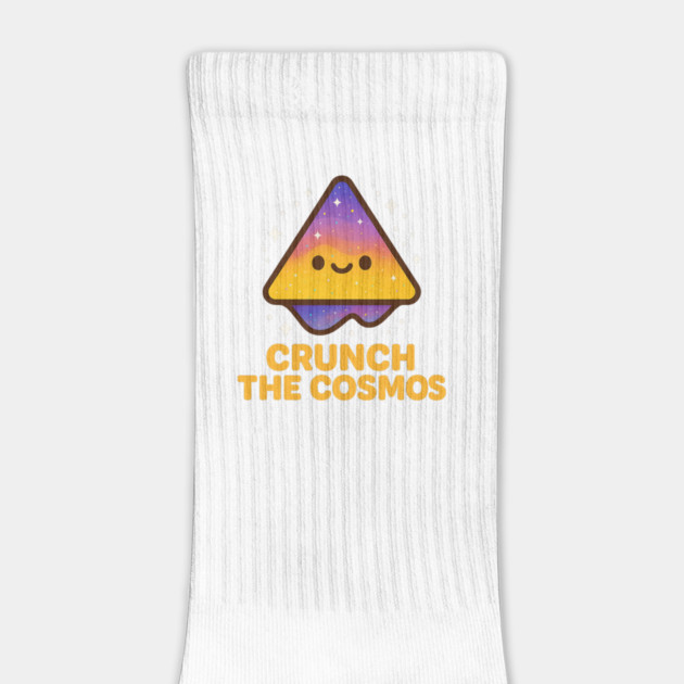 Crunch The Cosmos – Cute Space Nacho Art | Funny Cosmic Snack Tee by Anne Lee