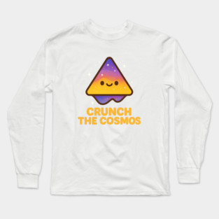 Crunch The Cosmos – Cute Space Nacho Art | Funny Cosmic Snack Tee Long Sleeve T-Shirt