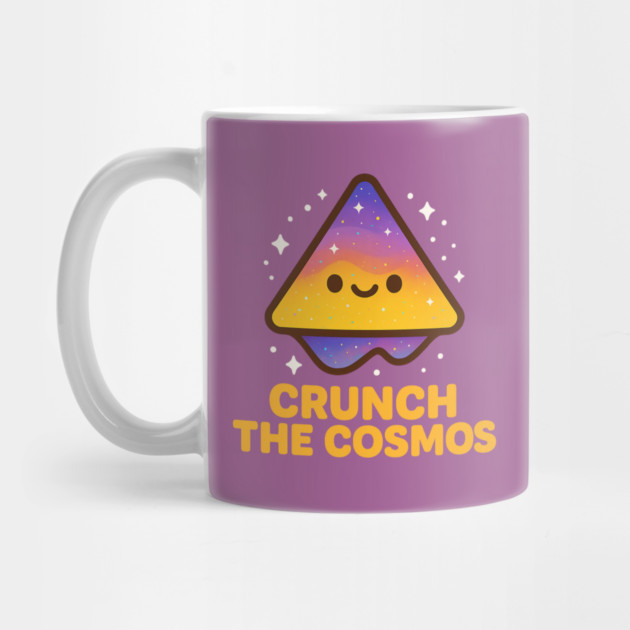 Crunch The Cosmos – Cute Space Nacho Art | Funny Cosmic Snack Tee by Anne Lee