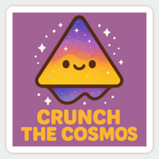 Crunch The Cosmos – Cute Space Nacho Art | Funny Cosmic Snack Tee Magnet