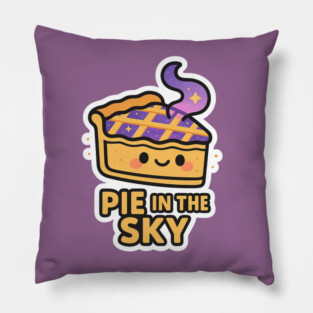 Pie in the Sky – Cute Space Dessert Art | Funny Cosmic Foodie Tee Pillow