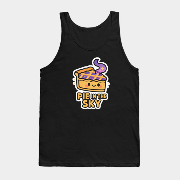 Pie in the Sky – Cute Space Dessert Art | Funny Cosmic Foodie Tee Tank Top by Anne Lee