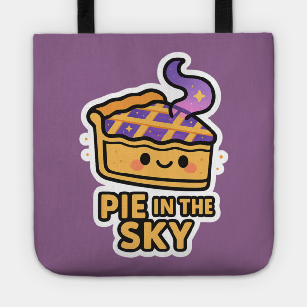 Pie in the Sky – Cute Space Dessert Art | Funny Cosmic Foodie Tee Tote by Anne Lee