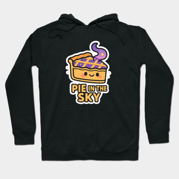 Pie in the Sky – Cute Space Dessert Art | Funny Cosmic Foodie Tee Hoodie by Anne Lee