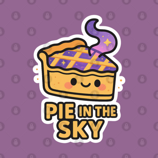 Pie in the Sky – Cute Space Dessert Art | Funny Cosmic Foodie Tee by Anne Lee