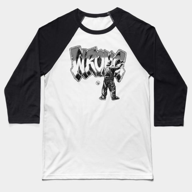 Graffiti Bombing Baseball T-Shirt by Wrongteeshirt