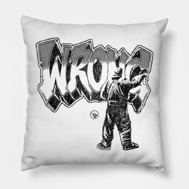 Graffiti Bombing Pillow by Wrongteeshirt