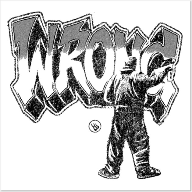 Graffiti Bombing Wall Art by Wrongteeshirt