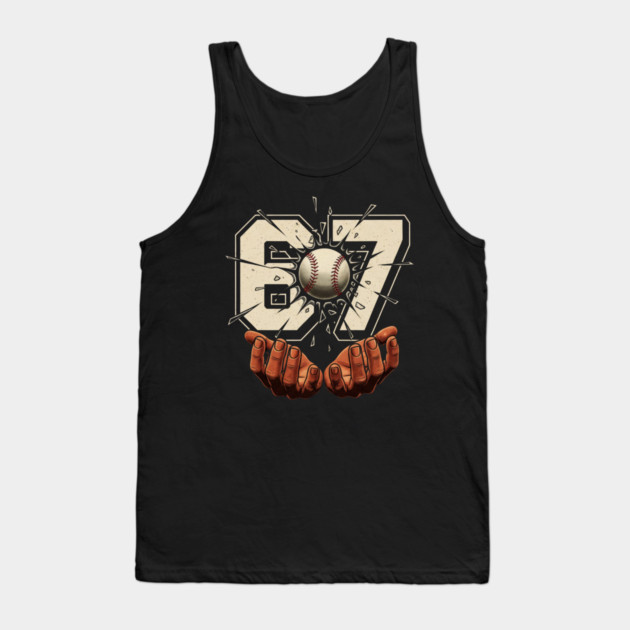 Baseball-67-Six Seven-Funny-Gen-Alpha-Meme Tank Top by ArtistTee ⭐⭐⭐⭐⭐
