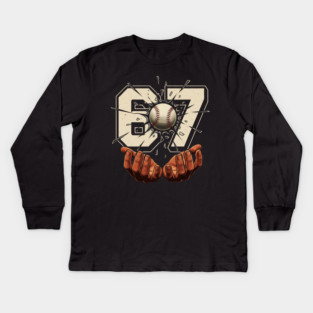 Baseball-67-Six Seven-Funny-Gen-Alpha-Meme Kids Long Sleeve T-Shirt