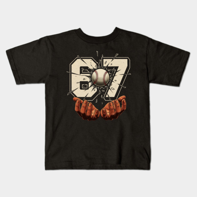 Baseball-67-Six Seven-Funny-Gen-Alpha-Meme Kids T-Shirt by ArtistTee ⭐⭐⭐⭐⭐