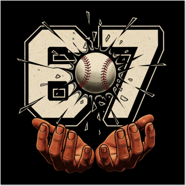 Baseball-67-Six Seven-Funny-Gen-Alpha-Meme Wall Art by ArtistTee ⭐⭐⭐⭐⭐