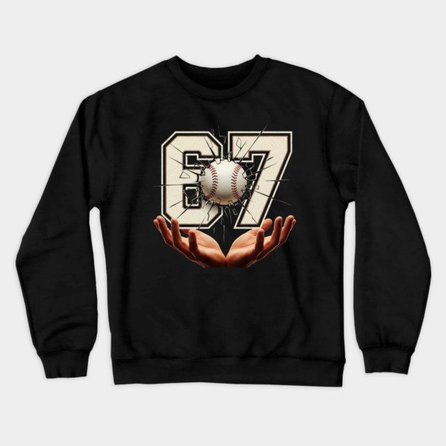 baseball 67 Funny Crewneck Sweatshirt by ArtistTee ⭐⭐⭐⭐⭐
