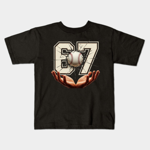 baseball 67 Funny Kids T-Shirt by ArtistTee ⭐⭐⭐⭐⭐