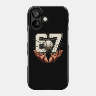 Baseball 67 Six Seven Funny Phone Case