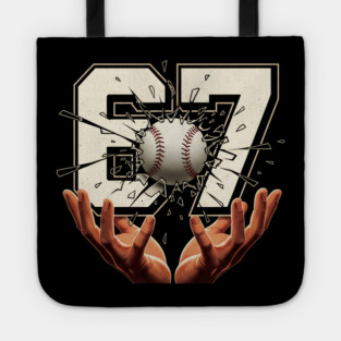Baseball 67 Six Seven Funny Tote