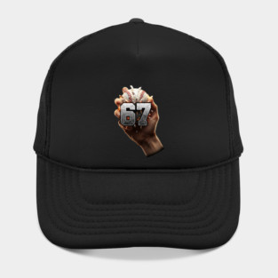 67 Funny Six Seven Meme Baseball Hand Hat