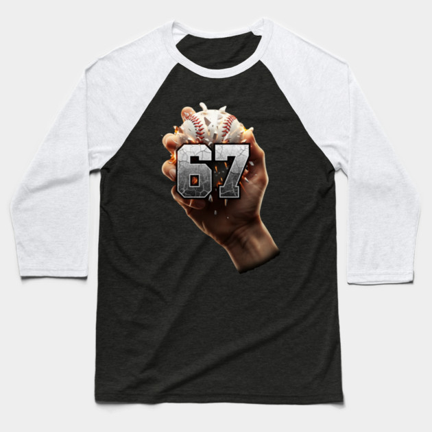 67 Funny Six Seven Meme Baseball Hand Baseball T-Shirt by ArtistTee ⭐⭐⭐⭐⭐