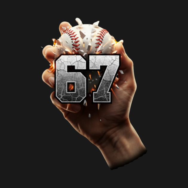 67 Funny Six Seven Meme Baseball Hand by ArtistTee ⭐⭐⭐⭐⭐