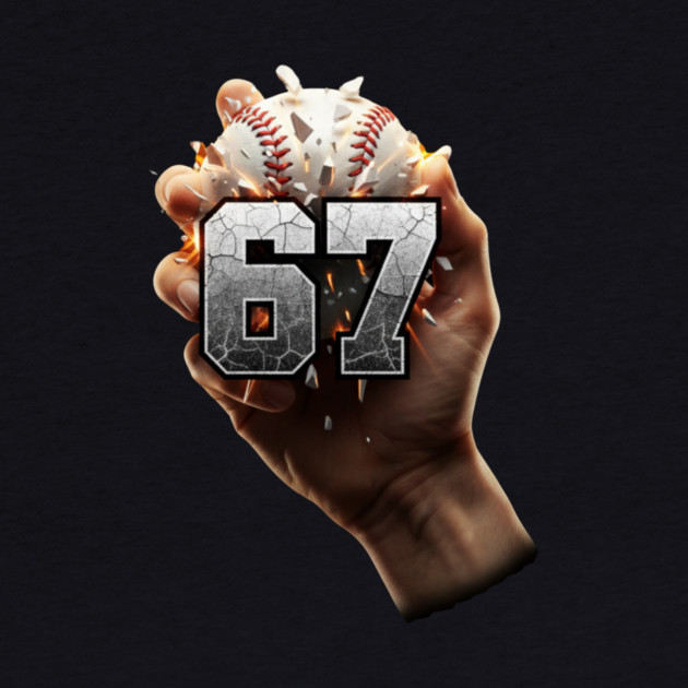 67 Funny Six Seven Meme Baseball Hand by ArtistTee ⭐⭐⭐⭐⭐