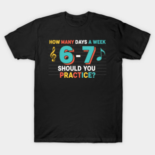 Funny 6 7 Meme Six Seven for Music Teacher T-Shirt