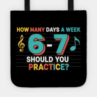 Funny 6 7 Meme Six Seven for Music Teacher Tote