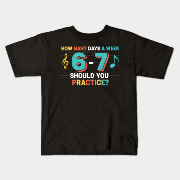Funny 6 7 Meme Six Seven for Music Teacher Kids T-Shirt by ArtistTee ⭐⭐⭐⭐⭐