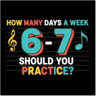 Funny 6 7 Meme Six Seven for Music Teacher Posters and Art