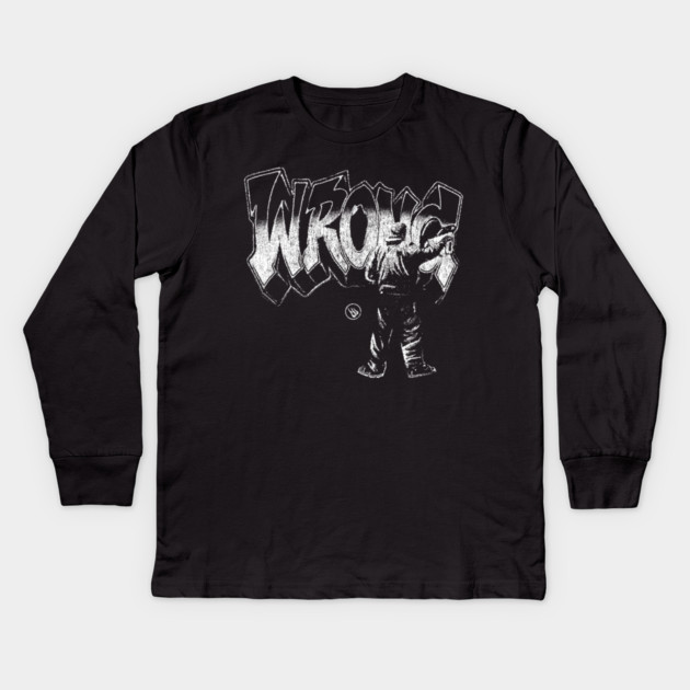 Wrong Graffiti Kids Long Sleeve T-Shirt by Wrongteeshirt
