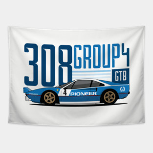 308 GTB Rally Gr4 Tapestry