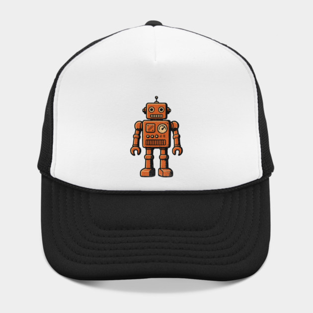 Distressed Vintage Toy Robot For Sci fi Fans and Nerds by Joaddo