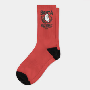 Santa University Socks