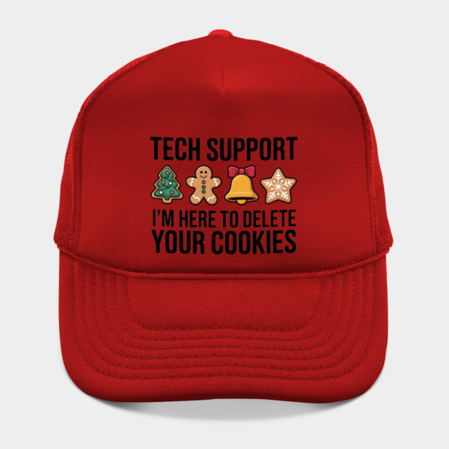Funny Christmas Tech Support Cookies Joke by Creatifly Graphic Tees
