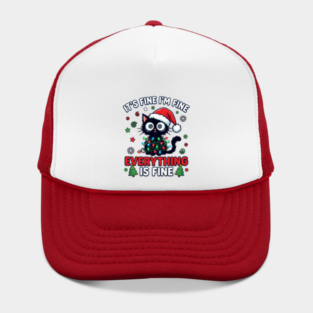 Funny Christmas Cat Chaos Humor by Creatifly Graphic Tees