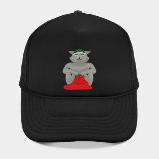 Naughty List cat - Thug Life Christmas Hat