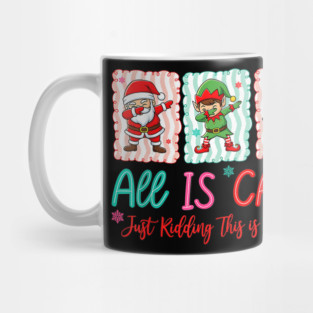 Preppy Bow Christmas Calm Holiday Design For Cozy Winter Decor Fans Mug