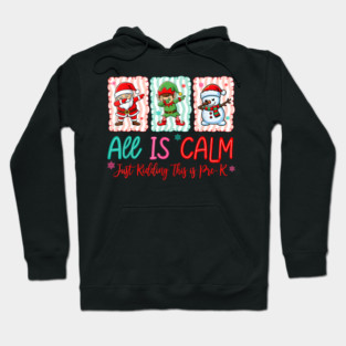 Preppy Bow Christmas Calm Holiday Design For Cozy Winter Decor Fans Hoodie