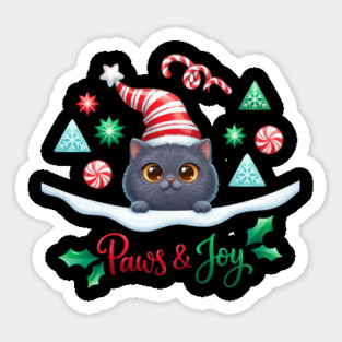 Paws & Joy Holiday Cat Magnet