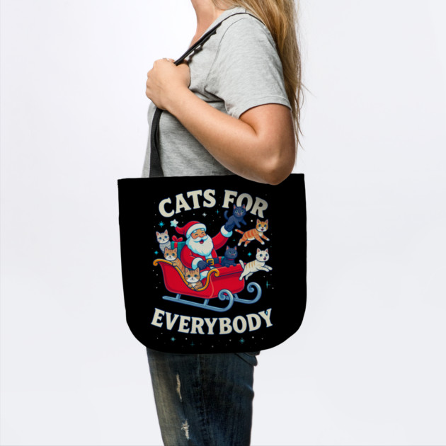 Cats for Everybody Holiday Sleigh by Creatifly Graphic Tees