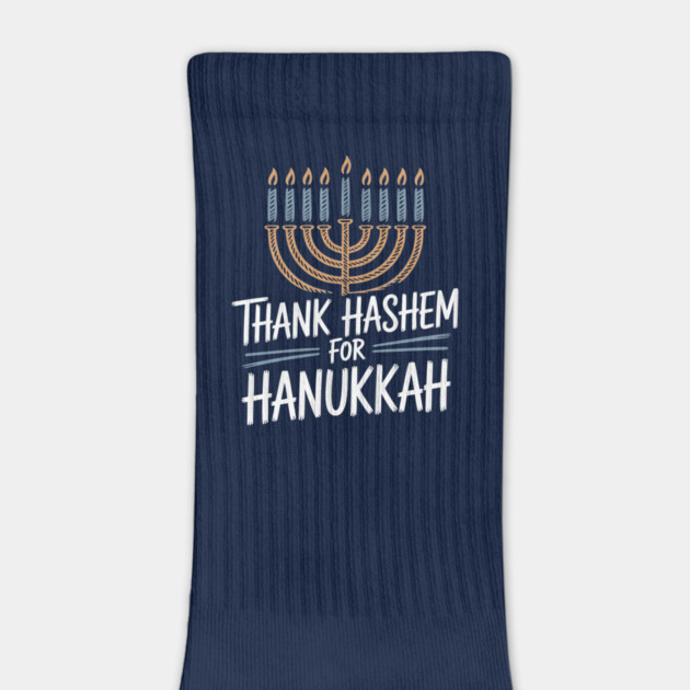 Thank HaShem for Hanukkah – Menorah Illustration by Thank HaShem