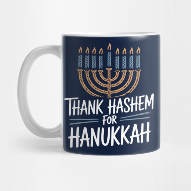 Thank HaShem for Hanukkah – Menorah Illustration by Thank HaShem