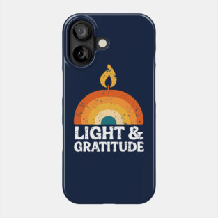 Light & Gratitude – Retro Flame Design Phone Case