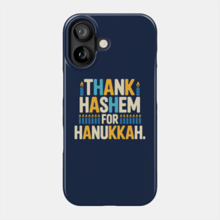 Thank HaShem for Hanukkah – Colorful Candle Design Phone Case
