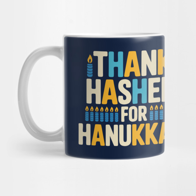 Thank HaShem for Hanukkah – Colorful Candle Design by Thank HaShem