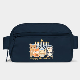 Happy Hanukkah – Cute Animal Menorah Design Bag