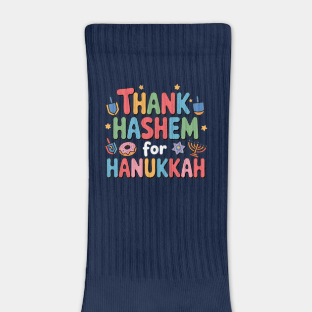 Thank HaShem for Hanukkah – Cute Colorful Holiday Design by Thank HaShem
